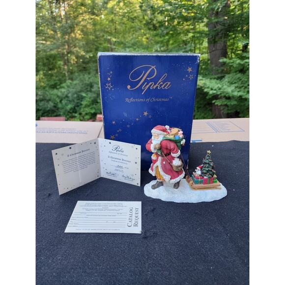 Pipka - A CHRISTMAS JOURNEY 11346 Limited Edition Collectible. Signed Santa - Picture 1 of 7